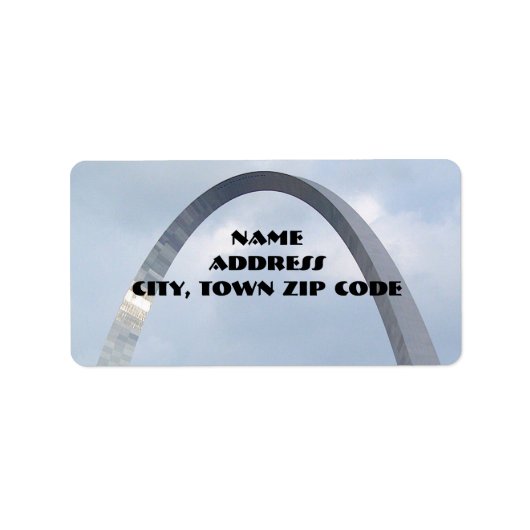 St. Louis Arch Adresetiketten Etiket (Voorkant)