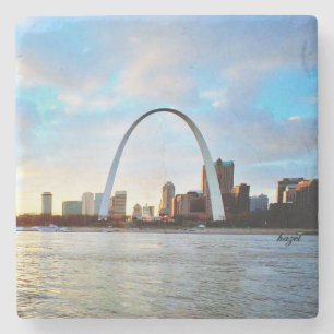 St. Louis, Arch, Cityscape, Saint Louis Onderzette Stenen Onderzetter