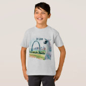 St. Louis Arch Llama Souvenir T-shirt (Voorkant volledig)