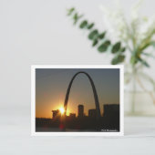 St. Louis Arch Sunset Briefkaart (Staand voorkant)