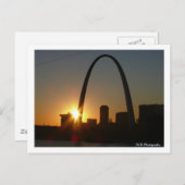 St. Louis Arch Sunset Briefkaart (Voorkant / Achterkant)