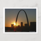 St. Louis Arch Sunset Briefkaart (Voorkant)
