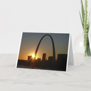 St. Louis Arch Sunset Kaart