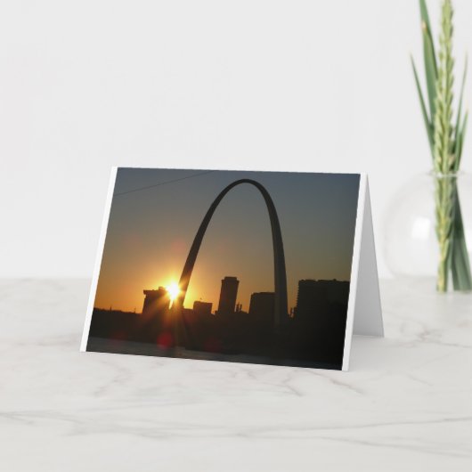 St. Louis Arch Sunset Kaart (Voorkant)