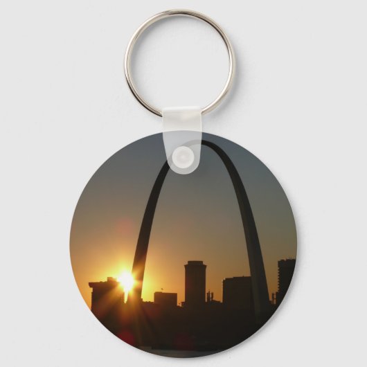 St. Louis Arch Sunset Sleutelhanger (Voorkant)