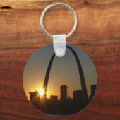 St. Louis Arch Sunset Sleutelhanger (Voorkant)