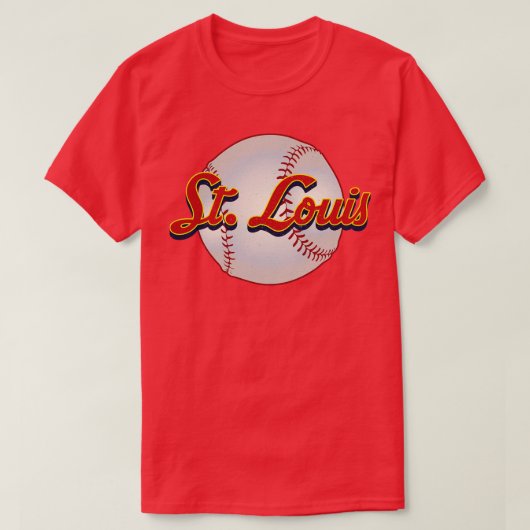St Louis Baseball  Honkbal Team Gift T-shirt (Design voorkant)