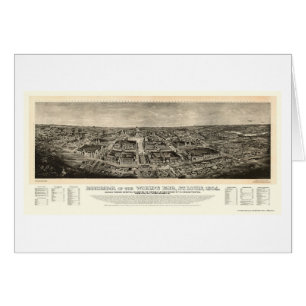 St Louis, carte panoramique de l'Exposition