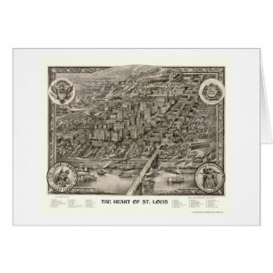 St Louis, carte panoramique de MOIS - 1907