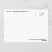 St. Louis Cathedral-Briefkaart Briefkaart (Achterkant)