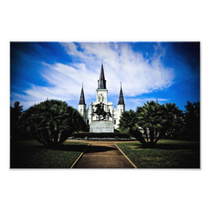 St. Louis Cathedral Foto Afdruk