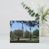 St. Louis Cathedral in het Franse Briefkaart van h (Staand voorkant)