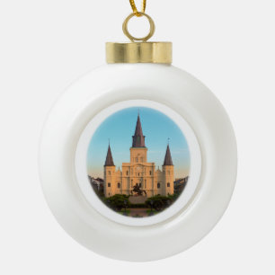 St. Louis Cathedral Keramische Bal Ornament