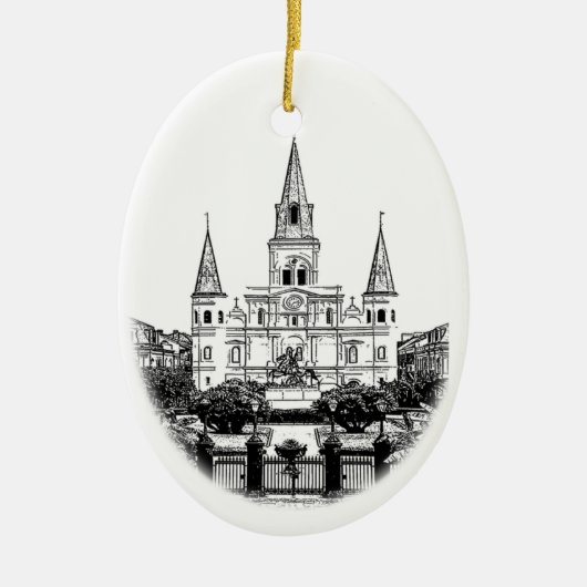 St. Louis Cathedral New Orleans Ornament (Voorkant)