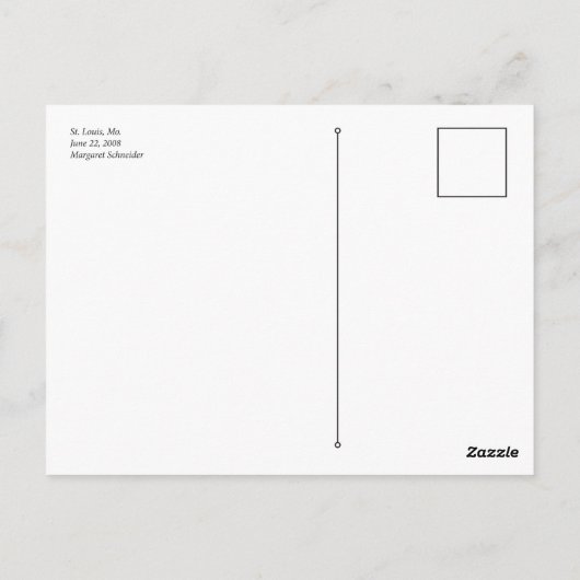 St. Louis Clouds Briefkaart (Achterkant)