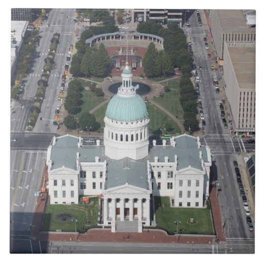 St. Louis Courthouse Ceramic Tegel Tegeltje (Voorkant)