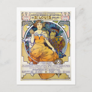 St. Louis Exhibition, Mucha Briefkaart