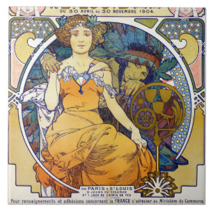 St. Louis Exhibition, Mucha Tegeltje