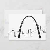 St Louis Faire-part de mariage Missouri Saint Loui (Dos)