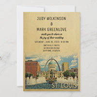 St Louis Faire-part de mariage Missouri Saint Loui