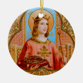 St. Louis IX de Koning (BK 004) Keramisch Ornament (Voorkant)