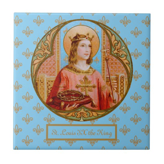 St. Louis IX de Koning (BK 004) Tegeltje (Voorkant)