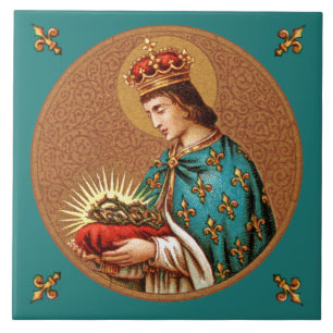St. Louis IX (Detail; ‘Medallion’ Alleen; BK 065) Tegeltje