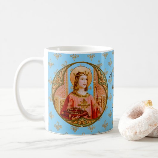 St. Louis IX le roi (BK 004) Mug de café (Avec donut)