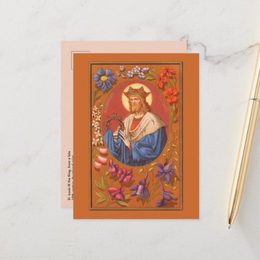 St. Louis IX le roi (PM 05) Carte postale (Devant/Arrière en situation)