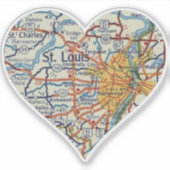  St. Louis Kaart Sticker (Voorkant)