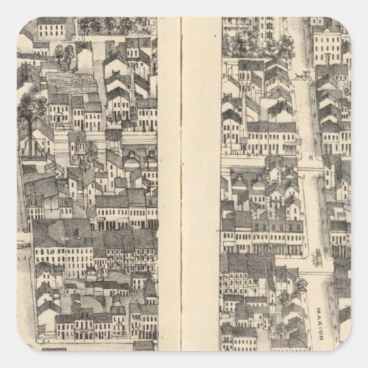 St. Louis, Missouri 12 Vierkante Sticker (Voorkant)