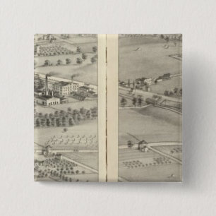 St. Louis, Missouri 2 Vierkante Button 5,1 Cm