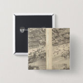 St. Louis, Missouri 3 Vierkante Button 5,1 Cm (Voorkant /achterkant)