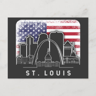 St. Louis Missouri Amerikaanse Vintage Briefkaart