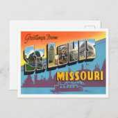 St. Louis, Missouri  Big Letters Briefkaart (Voorkant / Achterkant)