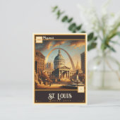 St Louis, Missouri |  Briefkaart (Staand voorkant)