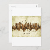 St. Louis Missouri Cityscape Feestdagenkaart (Voorkant / Achterkant)