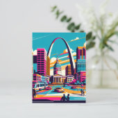 St Louis, Missouri | De gateway-boog Briefkaart (Staand voorkant)