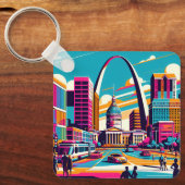 St Louis, Missouri | De gateway-boog Sleutelhanger (Voorkant)
