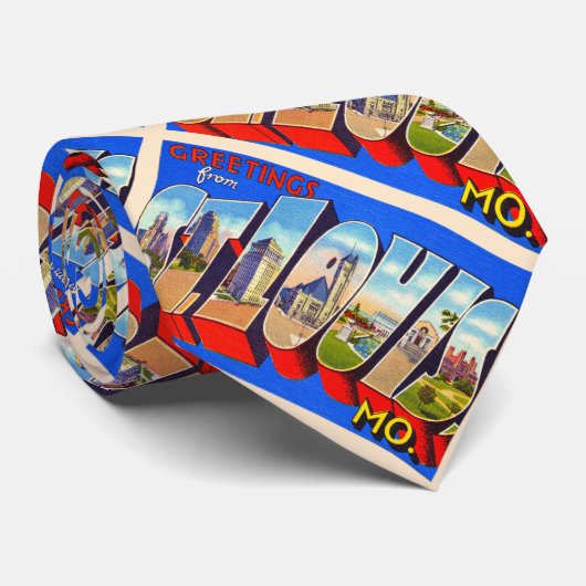 St. Louis Missouri  groot Briefkaart Stropdas (Opgerold)