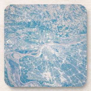 St. Louis, Missouri langs de Mississippi. Bier Onderzetter