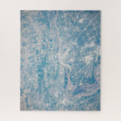 St. Louis, Missouri langs de Mississippi. Legpuzzel (Verticaal)