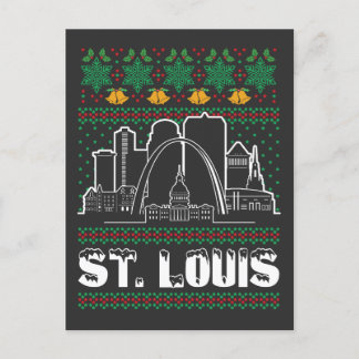St. Louis Missouri Lelijke Kerstmis Briefkaart