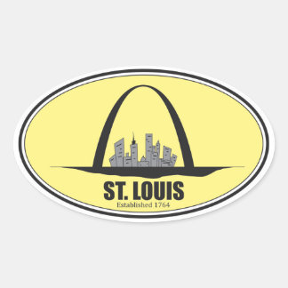 St. Louis Missouri Ovale Sticker
