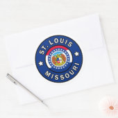 St. Louis Missouri Ronde Sticker (Envelop)