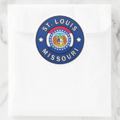 St. Louis Missouri Ronde Sticker (Tas)