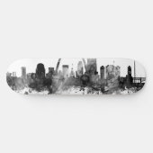 St. Louis Missouri Skyline Black White Skateboard (Horizontaal)