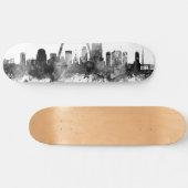 St. Louis Missouri Skyline Black White Skateboard (Horizontaal)