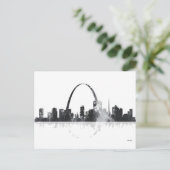 ST LOUIS, MISSOURI SKYLINE BRIEFKAART (Staand voorkant)