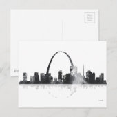 ST LOUIS, MISSOURI SKYLINE BRIEFKAART (Voorkant / Achterkant)